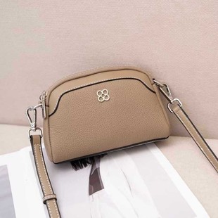 普洛克正品斜挎包包女新款轻便大容量牛皮单肩包百搭软皮小方包潮