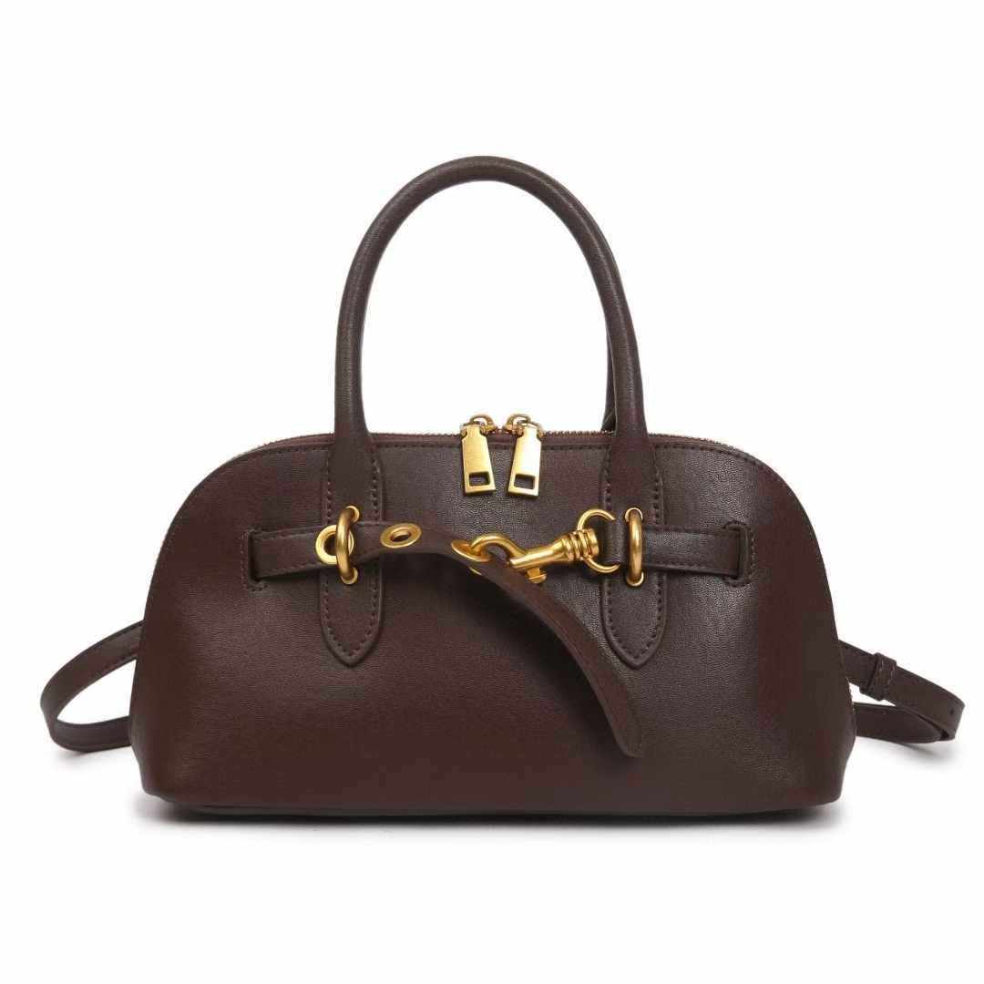 普洛克正品皮女包波士顿枕头包女植鞣新款气质单肩斜挎手提潮女包