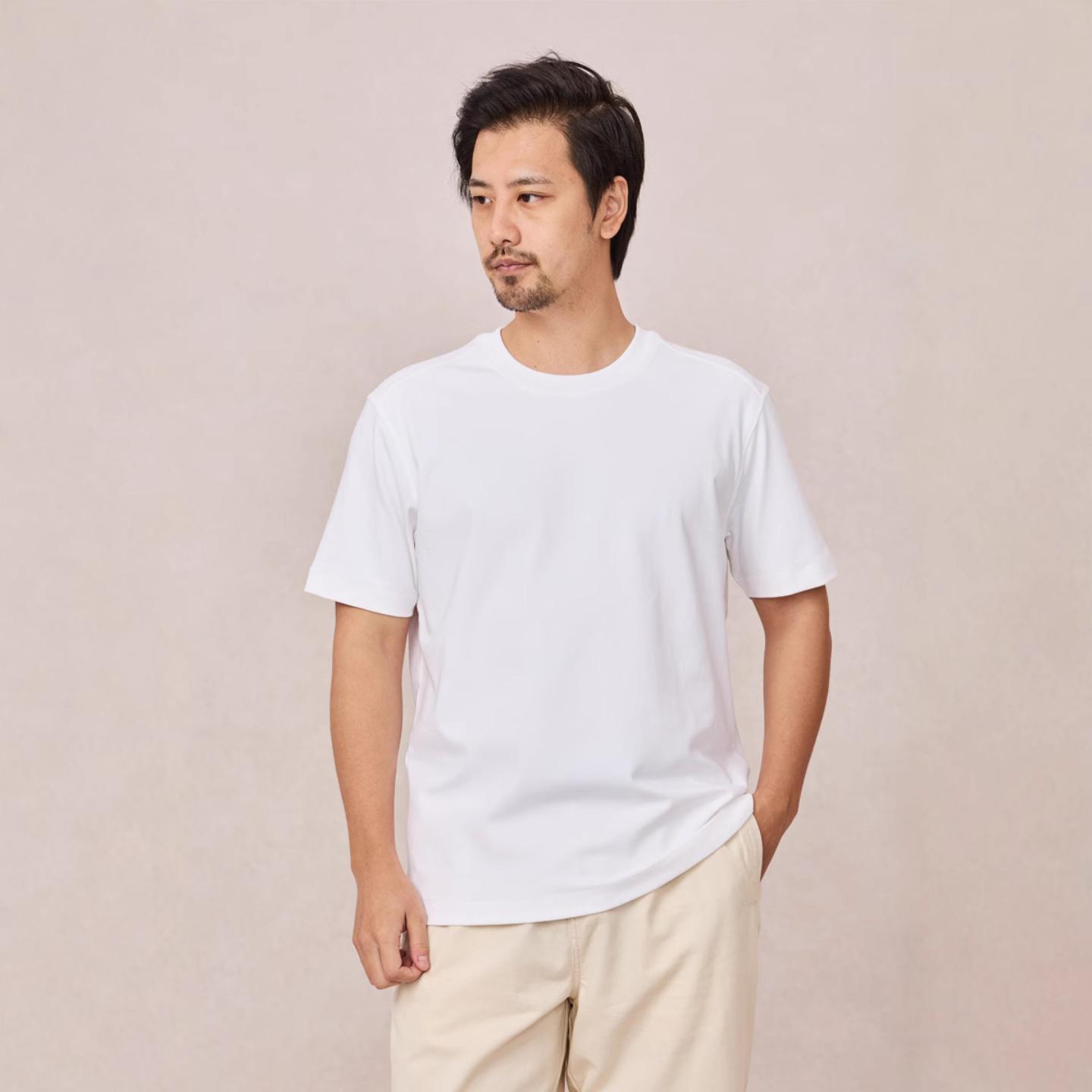 普洛克男装新款 抗菌痕短袖圆团体服工作服班服印字夏恤抗菌T恤衫