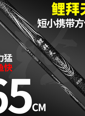 鱼竿特价新手超硬短节溪流鲤拜天