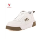 百搭运动休闲板鞋 时尚 S622ZD90448A 2025真皮高帮小白鞋 意尔康男鞋