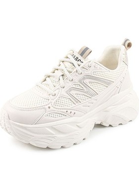 意尔康女鞋感5282DD26972U秋季年高级2025系带鞋厚底老爹新款舒适