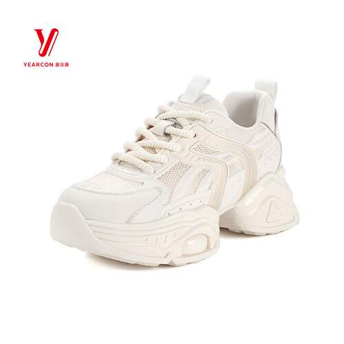 意尔康女鞋2025春夏新款网面增高老爹鞋女百搭休闲鞋S282ZD49219Y