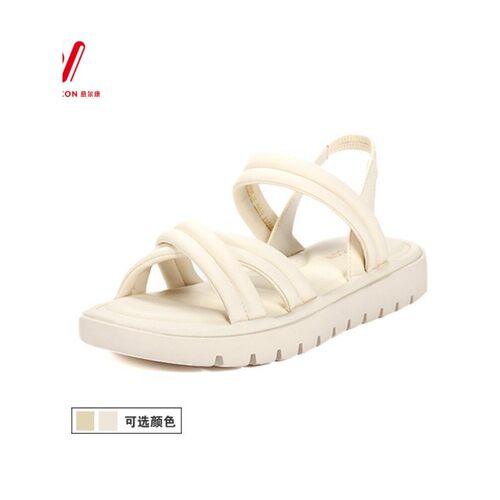 意尔康2026夏季S363GL37252U软底简约女女鞋凉鞋沙滩新款纯色意尔