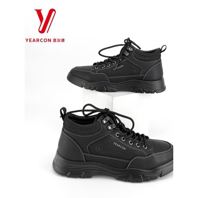 意尔康百搭厚底春季男鞋2026新款靴S742AM55015M马丁纯色耐磨时尚