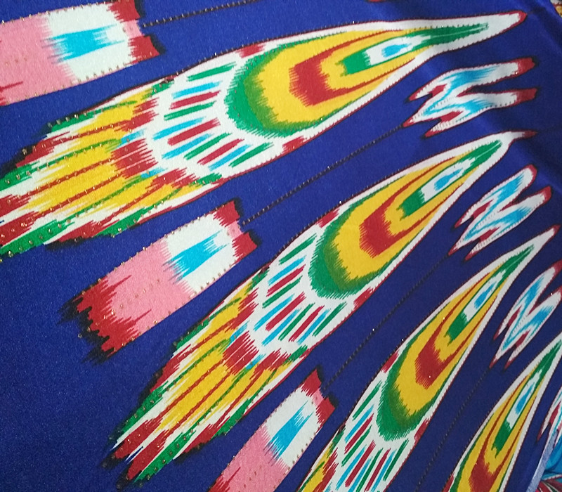 新疆布民族服饰维吾尔族特色艾德莱斯绸布料宽幅1米50CM