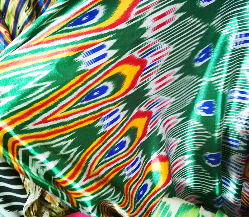 新疆布民族服饰维吾尔族特色艾德莱斯绸布料宽幅1米50CM