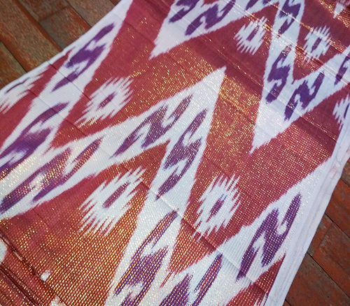 新款维吾尔族特色纯棉手工制作艾德莱斯绸布料宽幅50cm