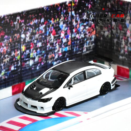 FD2黑白树脂汽车模型
