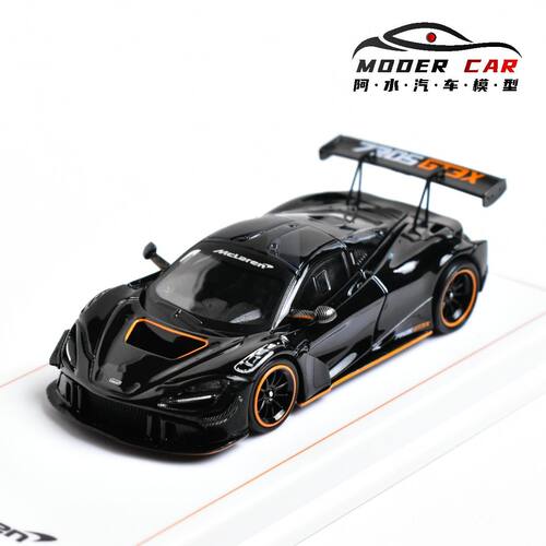 720SGT3X亮黑合金汽车模型