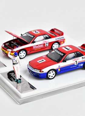 TM Time Micro 1:64 日产GTR R32 Bathurst 1000 开前盖 合金车模