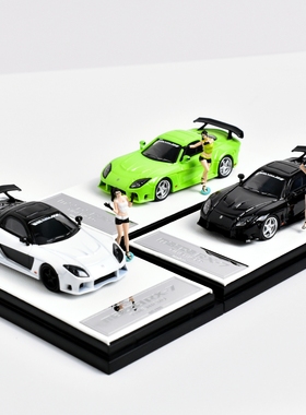 TM Time Micro 1:64 马自达 RX-7 Veilside 合金汽车模型 摆件