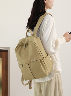 Colorful Fox双肩包女简约通勤旅行电脑背包尼龙大容量大学生背包