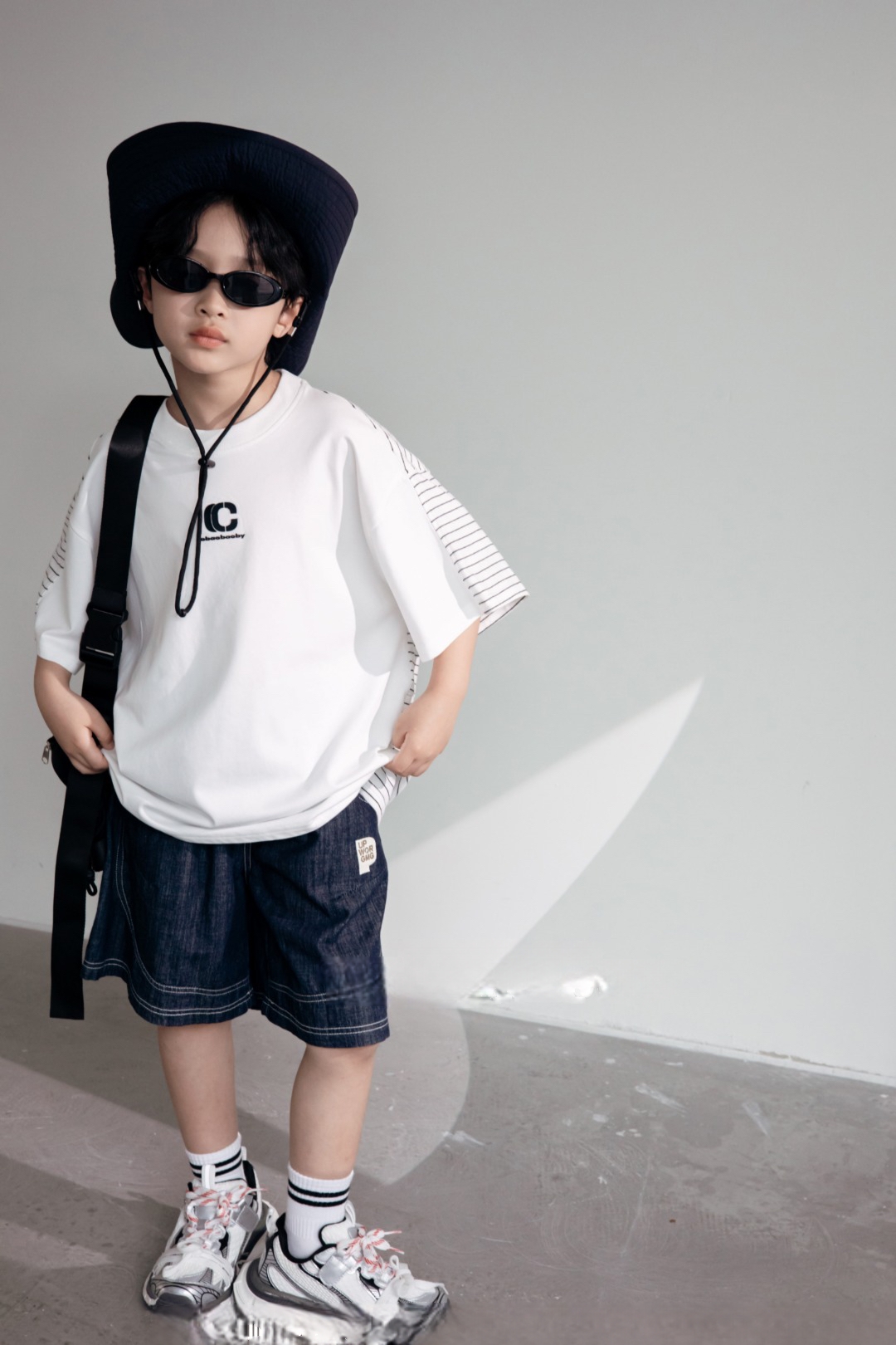 XZ男童牛仔裤夏季新款青少年潮童品牌牛仔裤短裤五分裤5695