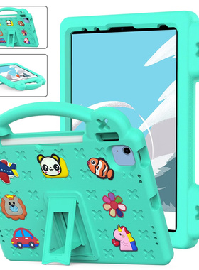 适用iPad10 2022 10.9英寸手提皮套EVA卡通支架保护外壳苹果ipad10th软胶儿童防摔保护套