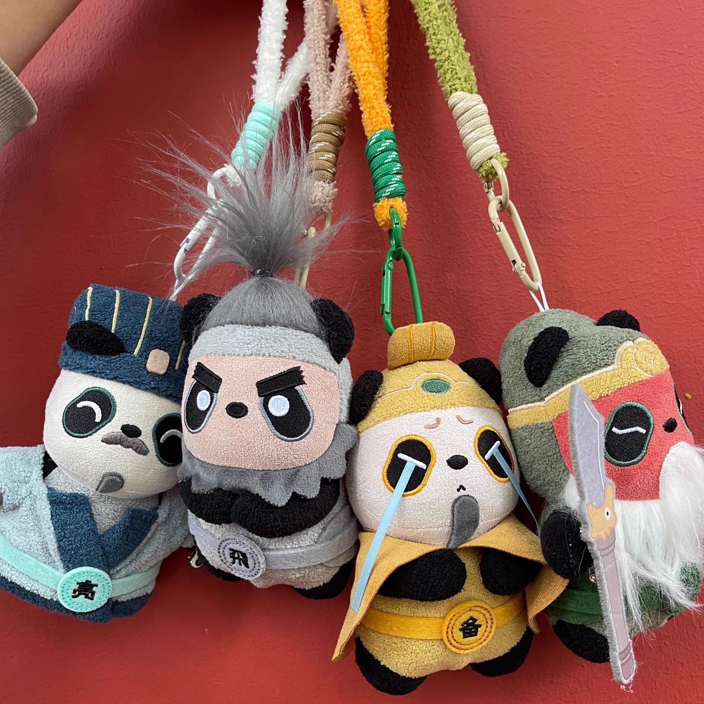 正版成都武侯祠联名款三国文创玩偶熊猫毛绒公仔盲盒娃娃挂件