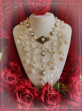 复古欧式花嫁锁骨链项圈小珍珠