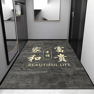 进门门口蹭土脚垫子玄关门厅家用除尘防滑耐脏 地垫入户门垫中式