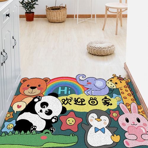XY丝圈卡通入户门垫地垫