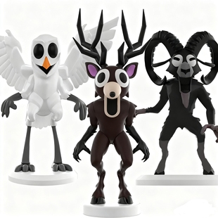 Nights 森林中 Forest 99夜手办周边麋鹿公仔摆件模型 the