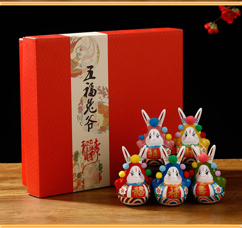 老北京兔爷不倒翁玩具