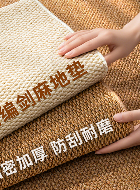 【精编剑麻】入户门地垫仿剑麻高级感地毯门垫进门门口客厅脚垫