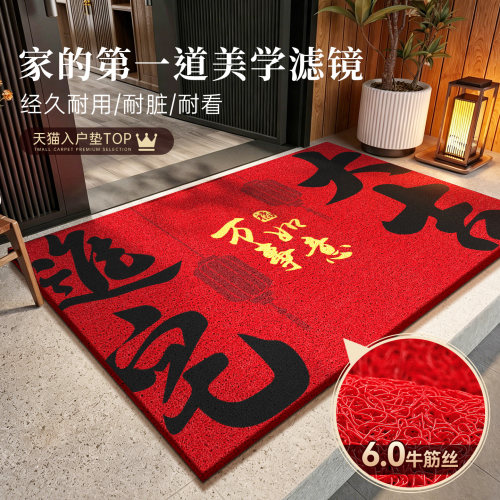 【高端天花板】红色入户门地垫
