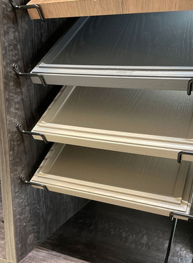 黑色柜门样板展示架层板托色卡托螺丝固定免打孔安装焊接一体折弯