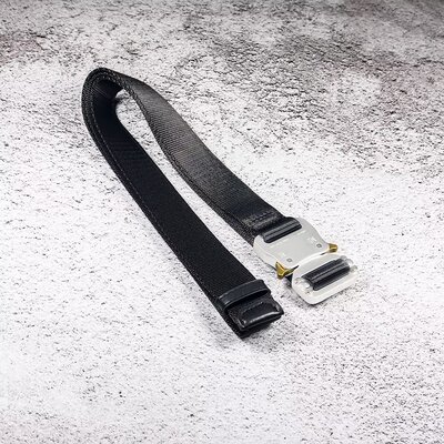 1017 ALYX 9SM 机能战术帆布细腰带军训尼龙插扣皮带裤带青年男女