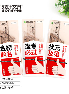 双叶学生考研绘图套尺