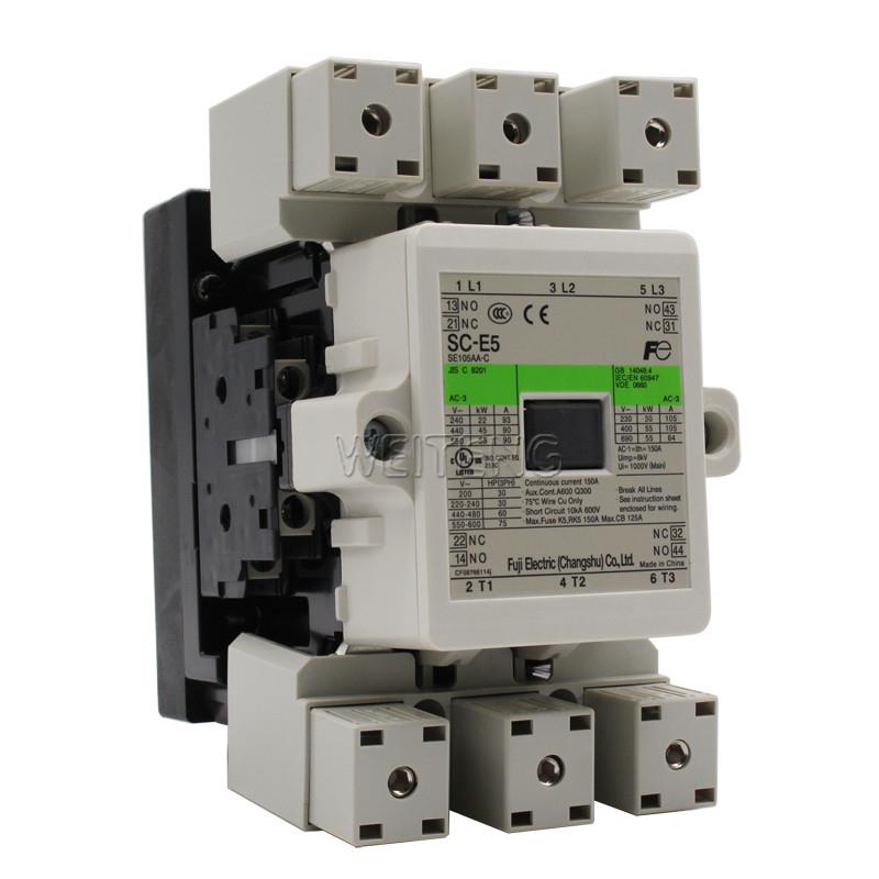 9年老店 常熟富士 SC-E5 N5P 接触器105A 55KW SE105AA-C三相