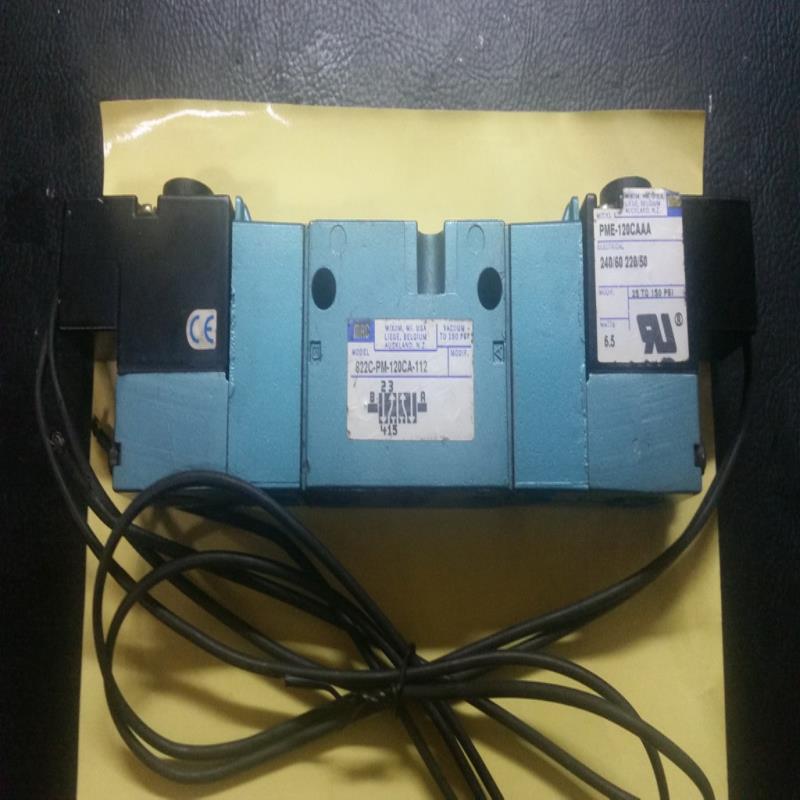 MAC电磁阀 822C-PM-120CA-112 线圈PME-120CAAA220VAC电压