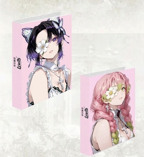豆蔻文创鬼灭之刃亚克力色纸动漫女神二次元妹卡清凉周边同人二创
