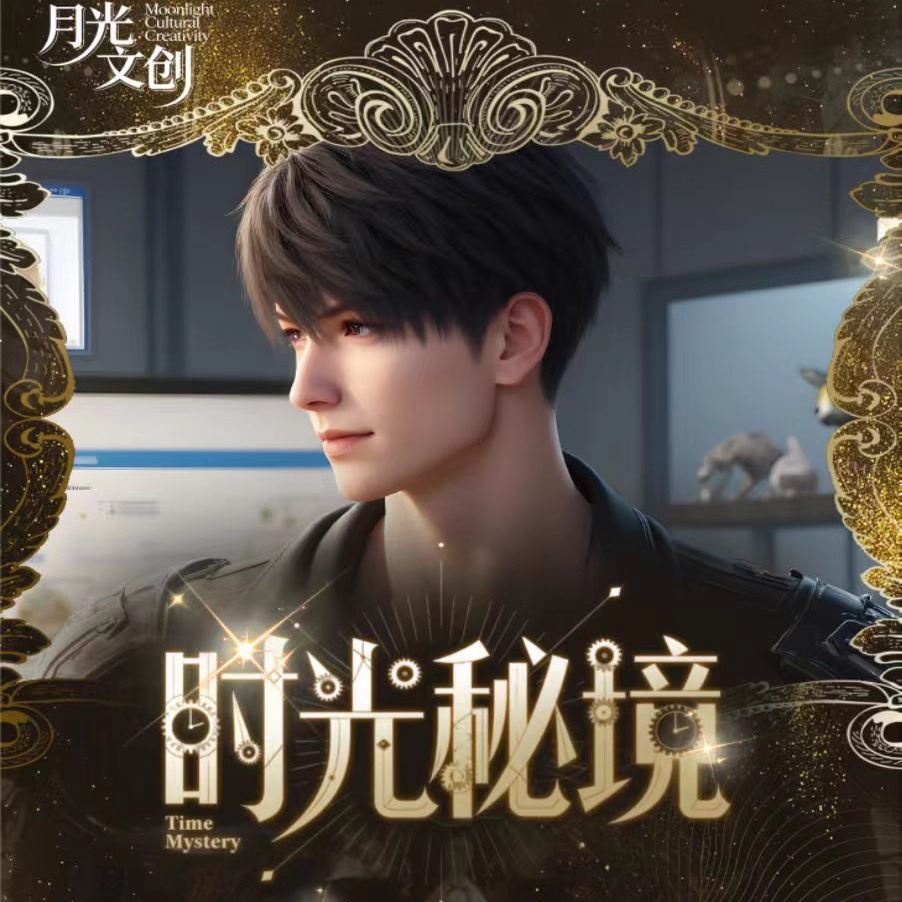 月光文创恋与深空时光秘境明信片