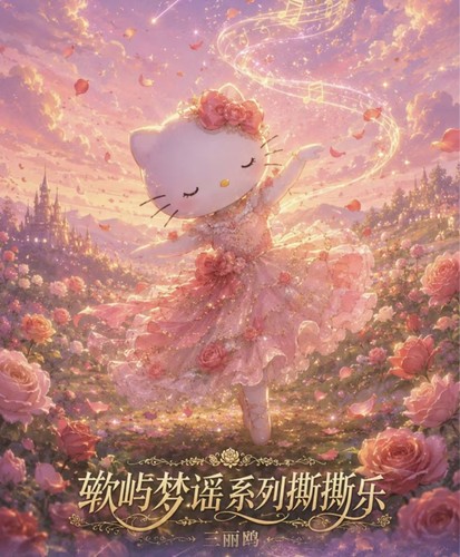 上游文创三丽鸥软屿梦谣系列撕撕乐美乐蒂动漫同人二创卡牌盲盒