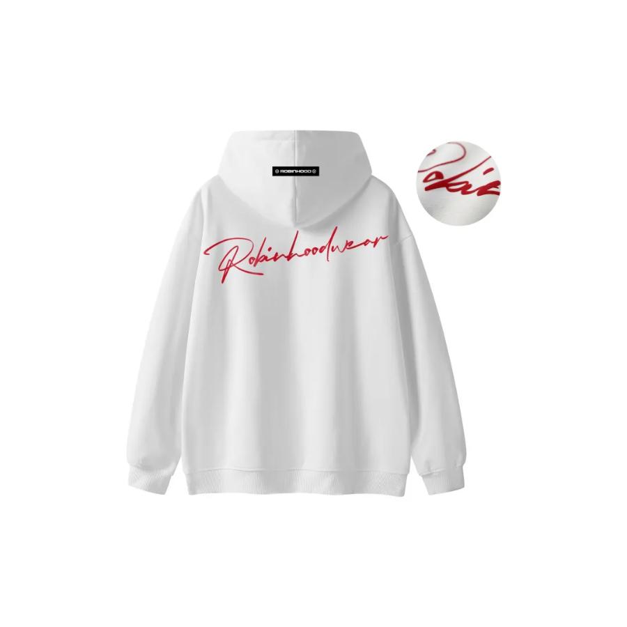 罗宾汗字母连帽卫衣帽衫