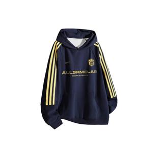 SIMPLE 素标语字母印花宽松街头拼接连帽卫衣SRME RIMLESS赛车元