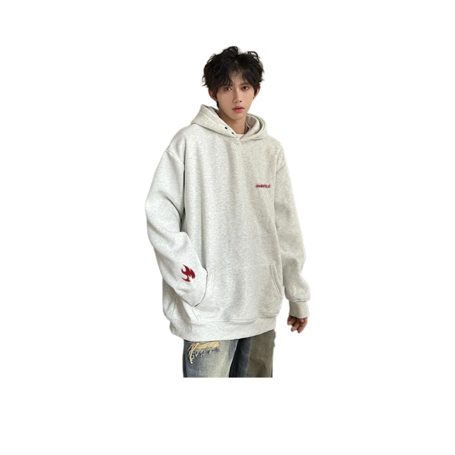 金贝勒美式高街火焰火苗印花卫衣