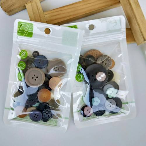 袋装彩扣 中式纽扣 套装缝纫服饰配件针线缝衣服扣子饰品配件扣子