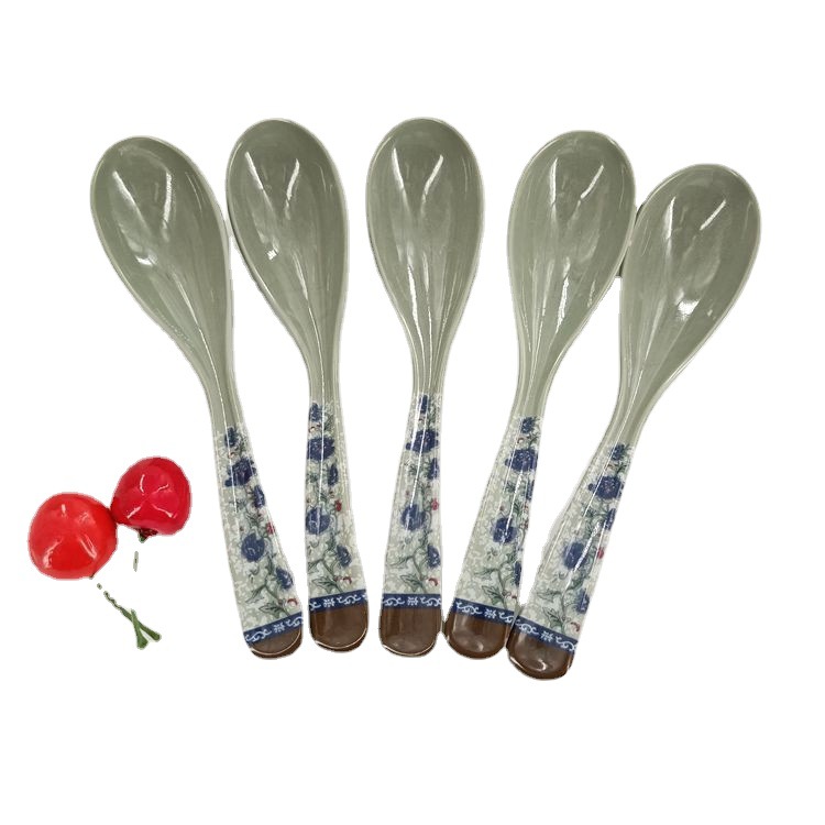 青花瓷勺仿瓷勺树脂勺子家用