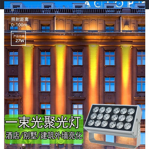 聚光超亮led户外防水洗墙灯