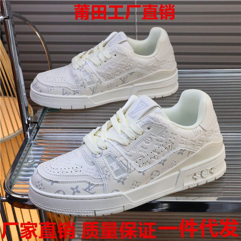 美式印花厚底增高百搭板鞋女
