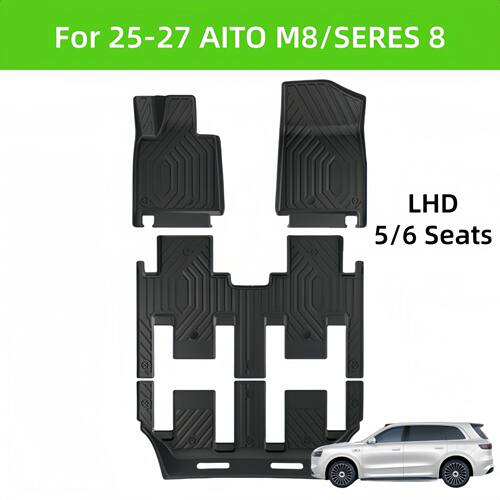 For 25-27 AITO M8/SERES 8 TPE Car Floor Mat/Rear Trunk Mat