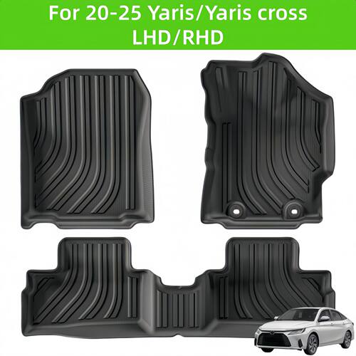 For20-25YARIS Cross LHD/RHD TPE Car Floor Mat/Rear Trunk Mat
