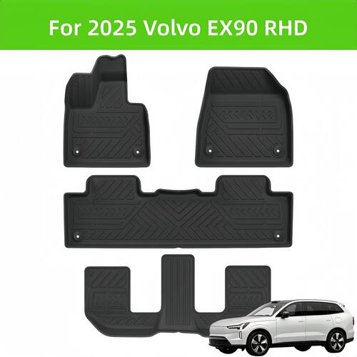 For 2025 Volvo EX90 Carpet TPE Car Floor Mat/Rear Trunk Mat