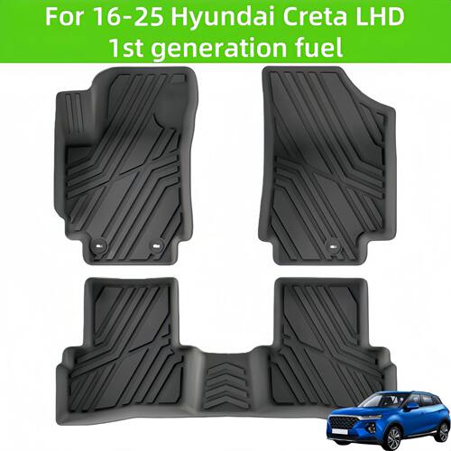 For 16-25 Hyunda Creta LHD TPE Car Floor Mat/Rear Trunk Mat