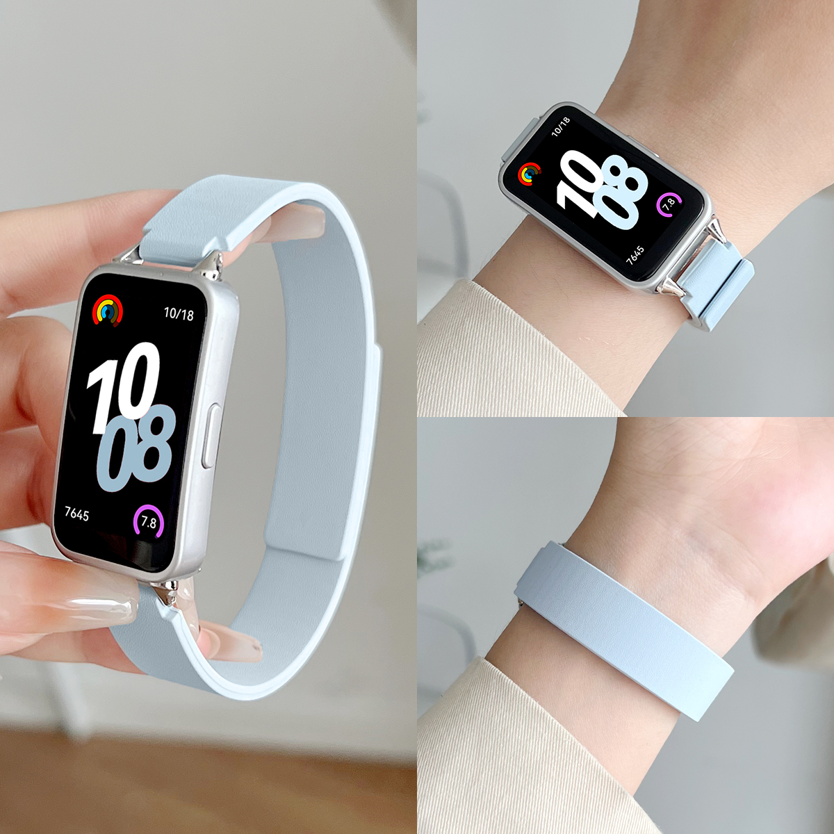 手环10/9~~硅胶软磁吸表带新款