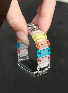 适用华为手环10/9表带11树脂新款8nfc智能高级手表7荣耀6腕带硅胶