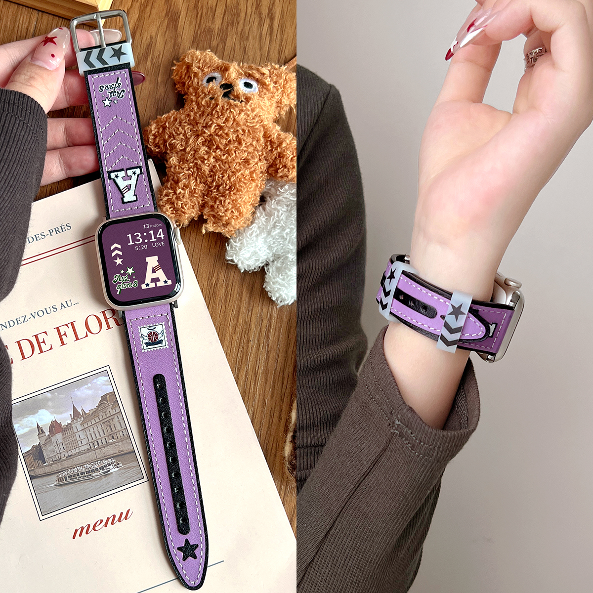 FIT4手表秋冬新品美式真皮表带