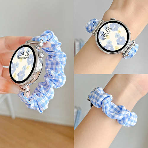 手表GT5/6~新款格纹发圈表带显白